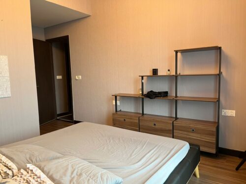 Phong khach can ho Linden Empire City 93m2 view dep