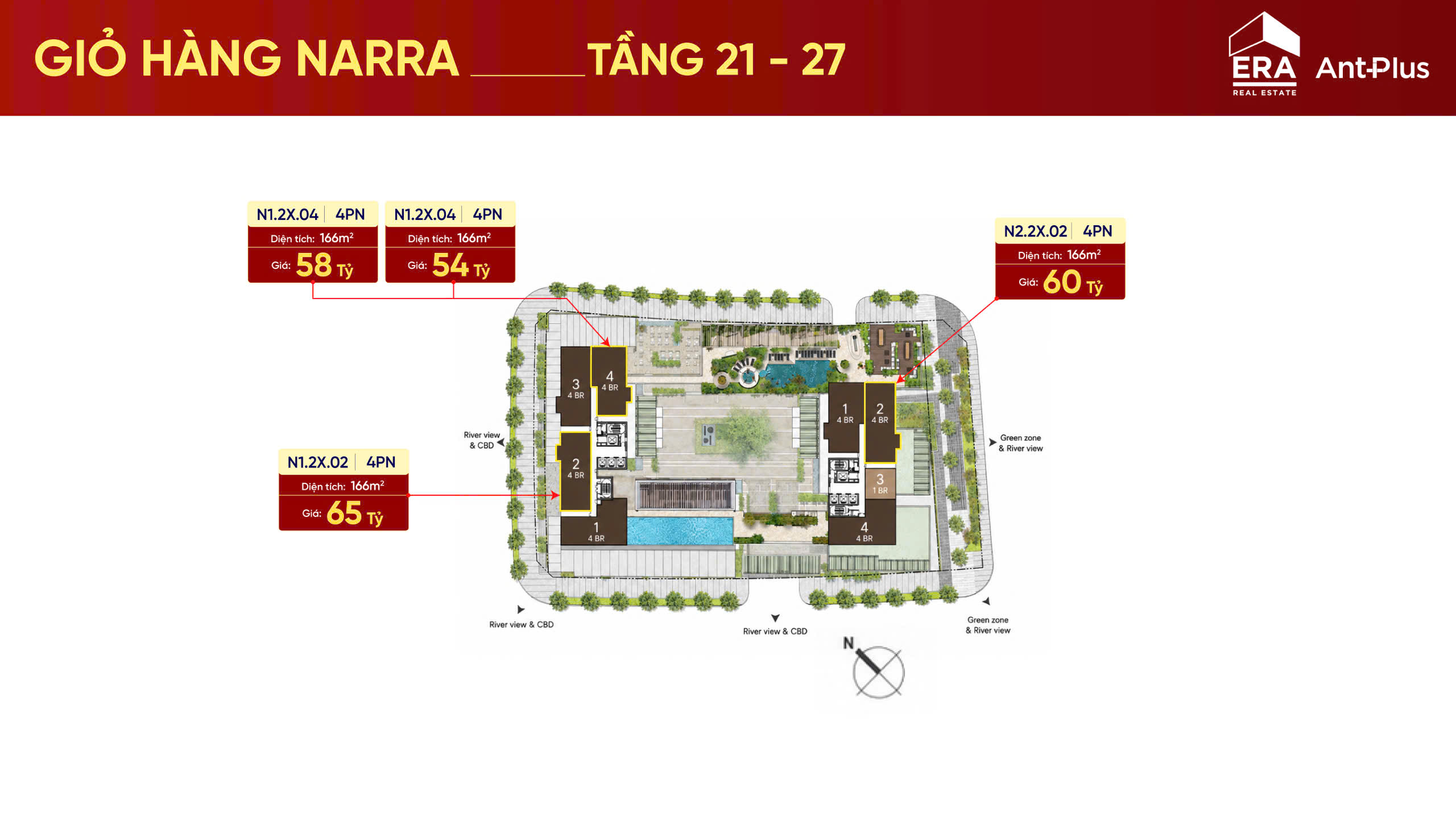 Giỏ hàng căn hộ Narra Residences tầng 21 đến 27 tháng 8 2026
