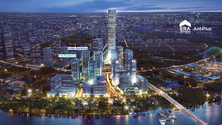 Tổng thể dự án Empire City với Linden và Tilia Residences