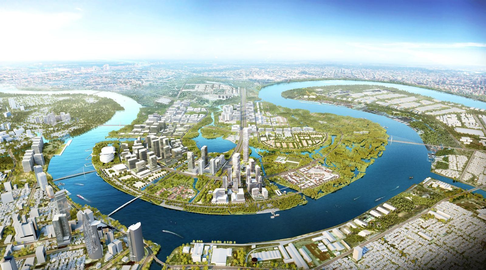Toàn cảnh chung cư Empire City ven sông Sài Gòn, Thủ Thiêm