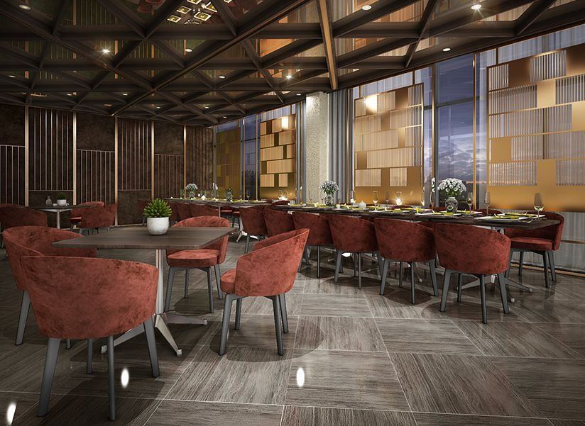 Không gian nhà hàng và ẩm thực phục vụ cư dân tại Narra Residences
