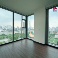 Phòng khách căn hộ Tilia Empire City Quận 2 view sông Sài Gòn và trung tâm Quận 1